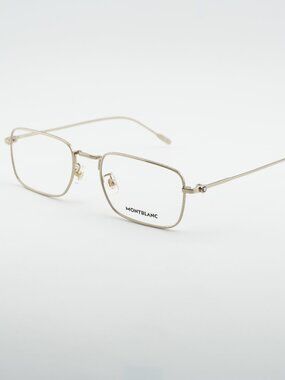 Montblanc MB0212O 001 Eyeglasses Gold 54mm Rectangle Frame